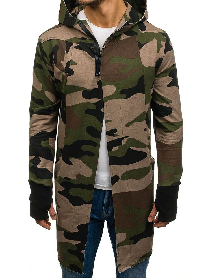 camo green hoodie