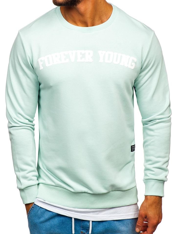 mens mint green sweatshirt