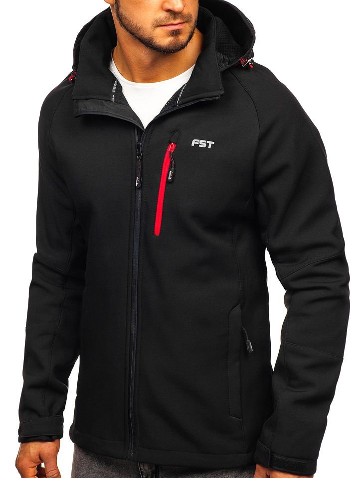 mens soft shell jacket with hood