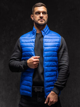 Men's Quilted Gilet Blue Bolf LY32A1