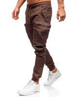 cargo joggers brown