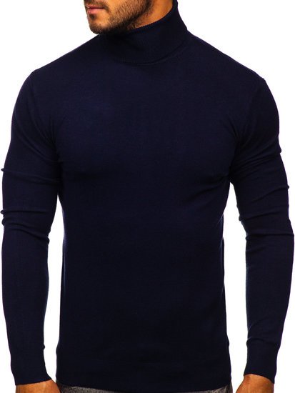 navy blue turtleneck mens