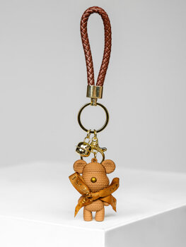 Key Fob Teddy Bear Brown Bolf TT403-1