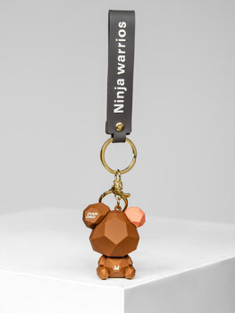 Key Fob Teddy Bear Brown Bolf TT403-10