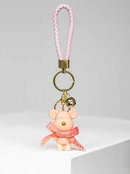 Key Fob Teddy Bear Pink Bolf TT403-1