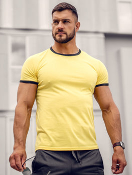 Men's Basic T-shirt Yellow Bolf 8T83A