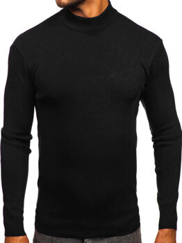 Men’s Basic Turtleneck Sweater Black Bolf H2402