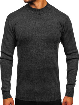 Men’s Basic Turtleneck Sweater Graphite Bolf S8727