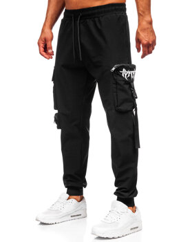 Men’s Cargo Joggers Black Bolf K15