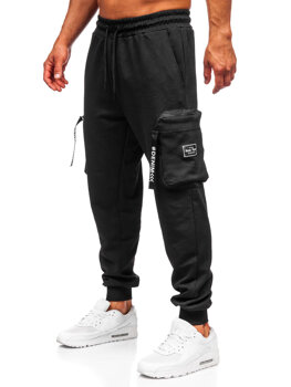 Men’s Cargo Joggers Black Bolf K18