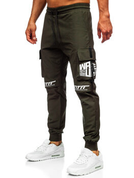 Men’s Cargo Joggers Green Bolf K11