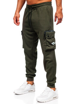 Men's Cargo Joggers Green Bolf K17