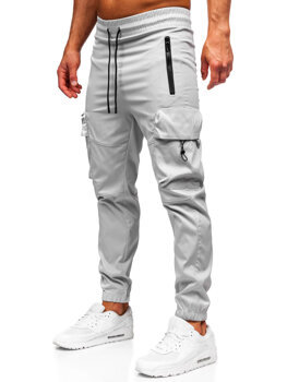 Men’s Cargo Joggers Grey Bolf HSS299