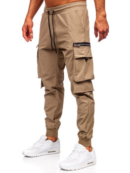 Men’s Cargo Joggers Khaki Bolf K12