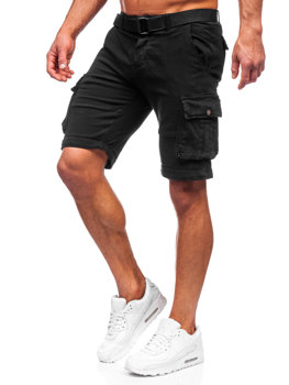 Men's Cargo Shorts with Belt Black Bolf MP0109N