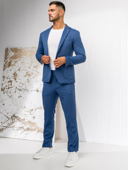 Men's Casual Suit Blue Bolf 13