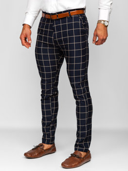 Men's Checkered Chino Pants Inky Bolf 0038