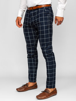 Men's Checkered Chino Pants Inky Bolf 0050