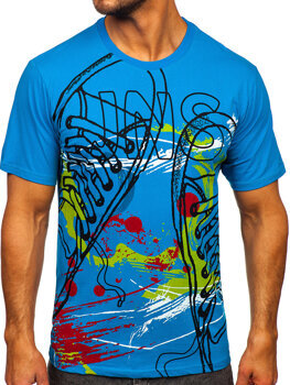 Men's Cotton Printed T-shirt Royal Blue Bolf 143000