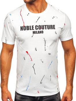 Men's Cotton Printed T-shirt White Bolf MPO3443