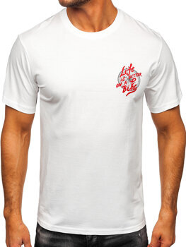 Men's Cotton Printed T-shirt White Bolf MPO3555