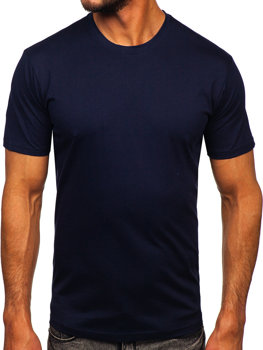 Men's Cotton T-shirt Navy Blue Bolf 0001