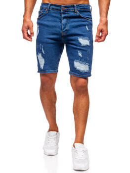 Men's Denim Shorts Navy Blue Bolf 0790