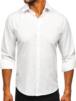 Men’s Elegant Long Sleeve Shirt White Bolf 24740