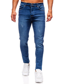 Men's Jeans Slim Fit Navy Blue Bolf 6564-1