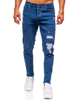 Men's Jeans Slim Fit Navy Blue Bolf 6565