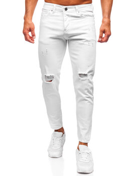 Men's Jeans Slim Fit White Bolf 5872
