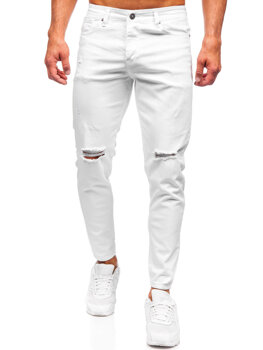 Men's Jeans Slim Fit White Bolf 5873
