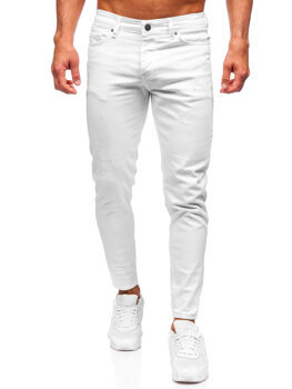 Men's Jeans Slim Fit White Bolf 5877
