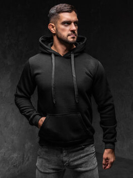 Men's Kangaroo Hoodie Black Bolf MB001A1