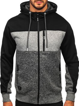 Men's Lightweight Jacket with hood Grey Bolf TC1206