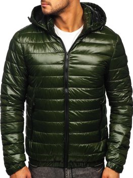 Men's Lightweight Quilted Jacket Green Bolf 6794