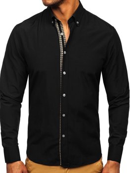 Men's Long Sleeve Shirt Black Bolf 20715