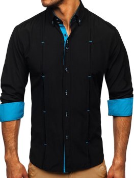 Men's Long Sleeve Shirt Black Bolf 20725