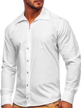 Men's Long Sleeve Shirt White Bolf 20702