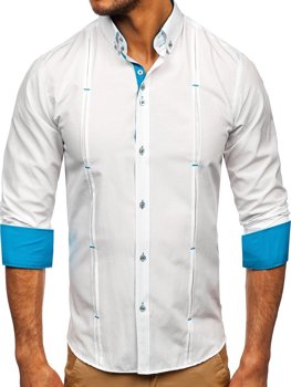 Men's Long Sleeve Shirt White Bolf 20725