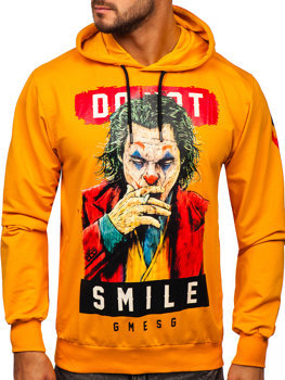 Men's Printed Hoodie Orange Bolf 6384