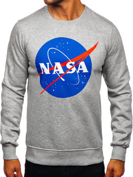 Men's Printed Sweatshirt Grey Bolf 14601