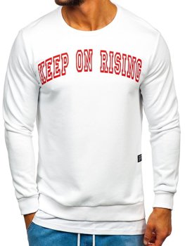 Men's Printed Sweatshirt White Bolf 11114