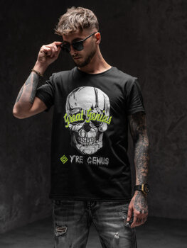 Men's Printed T-shirt Black Bolf Y70012