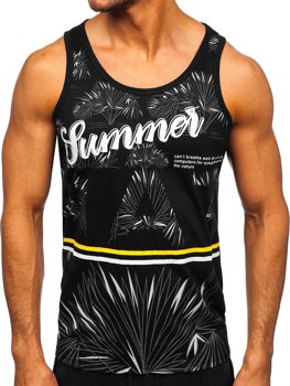 Men's Printed Tank Top Black Bolf HY812