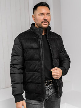 Men's Quilted Winter Jacket Black Bolf 22M336A1