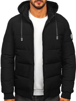 Men’s Quilted Winter Jacket Black Bolf 31M5023