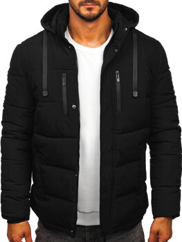 Men’s Quilted Winter Jacket Black Bolf 31M5027