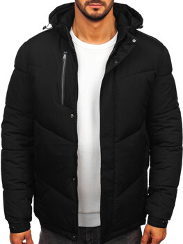 Men’s Quilted Winter Jacket Black Bolf 31M5035