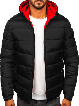 Men’s Quilted Winter Jacket Black Bolf 31M5037